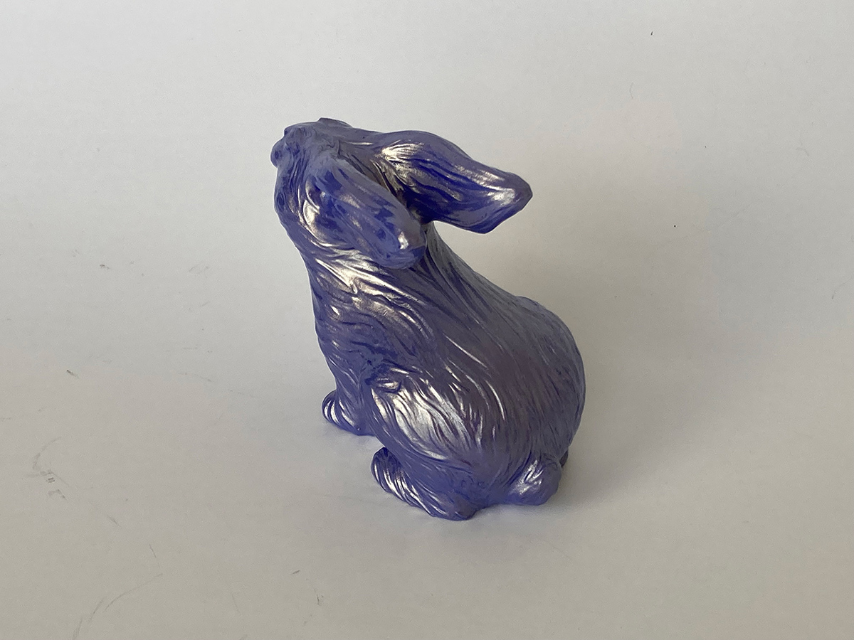 Rabbit Figurine Collectible Home Decor 3D-Printed Sculpture